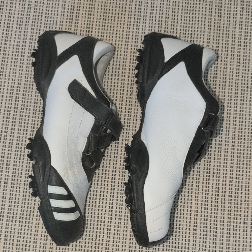Golf Spikes: Adidas Black and White Fitfoam - Picture 4 of 5